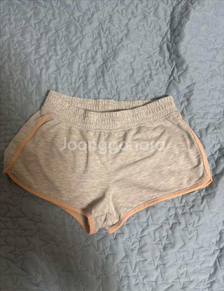 H&M 여성 회색 연핑크 반바지--0