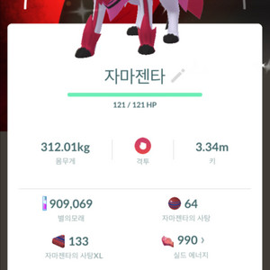 포켓몬고 배경 이로치 자마젠타 판매