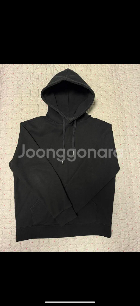 퍼스널팩 오버핏 무지 후드티 (블랙)--0