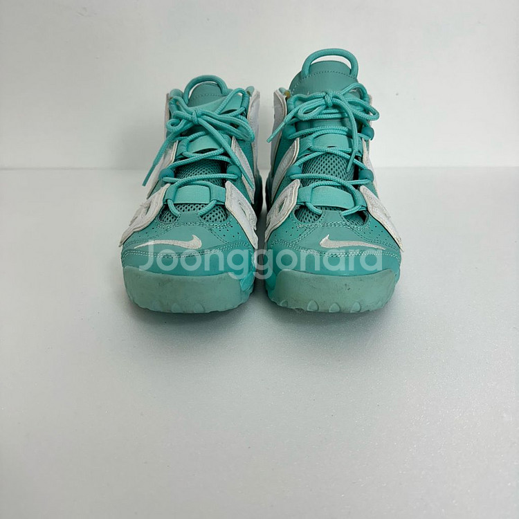 NIKE 나이키 에어 모어 업텐포 스니커즈 농구화 민트--3