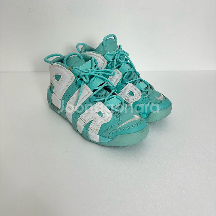NIKE 나이키 에어 모어 업텐포 스니커즈 농구화 민트--1