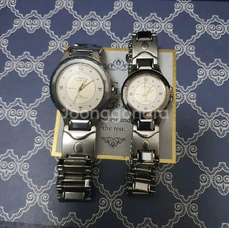 LANGS swiss 18k(크라운) 진짜 금 시계 랑--1