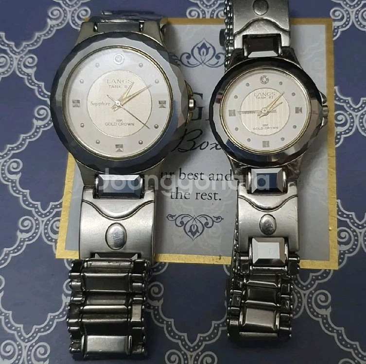 LANGS swiss 18k(크라운) 진짜 금 시계 랑--4