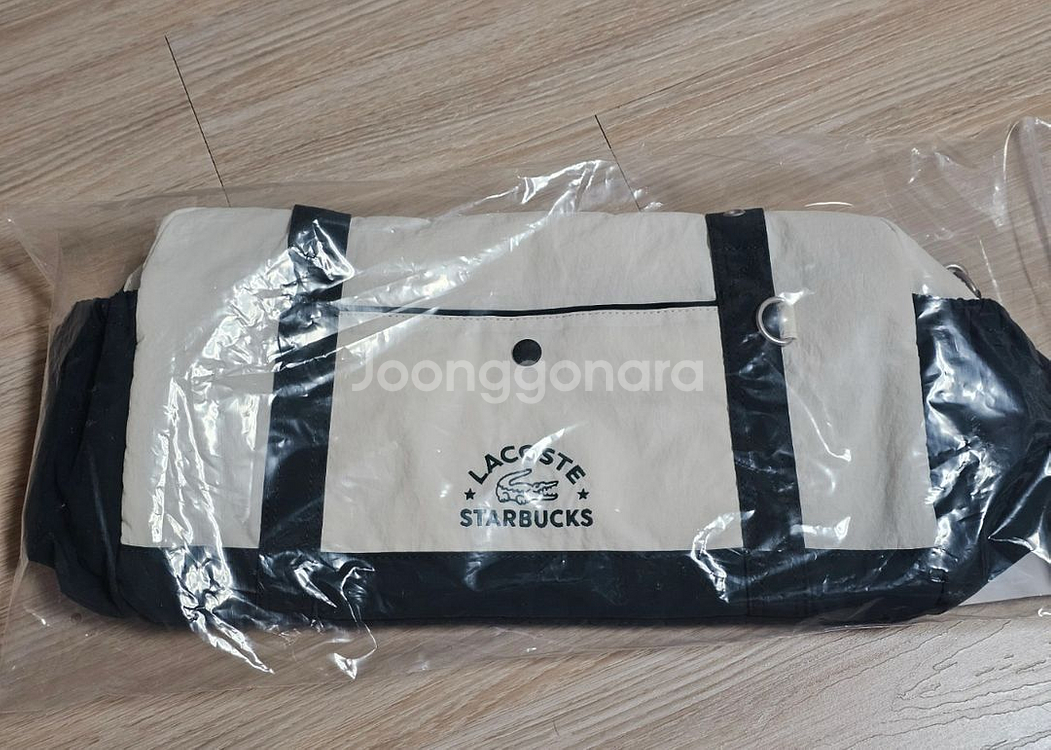 스벅 프리퀀시 라코스테콜라보 보스턴백--0