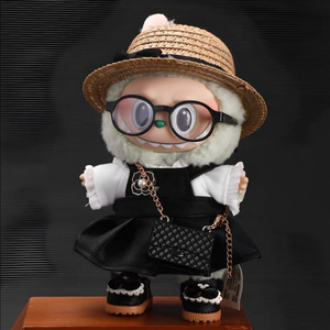 핸드메이드 라부부 인형옷 블랙원피스 세트
