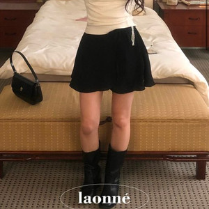 라온느 laonne 레이첼 스커트(블랙xs)