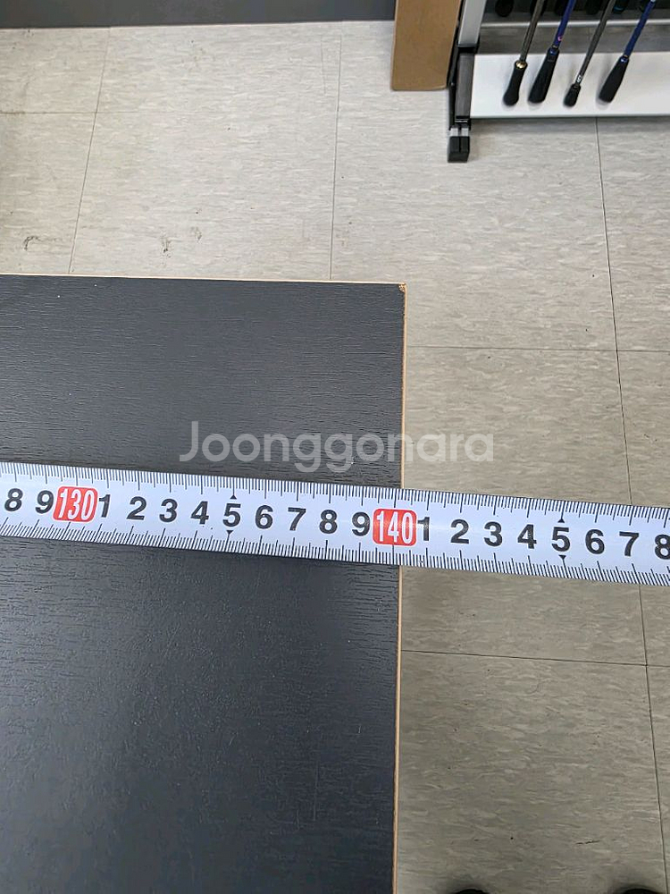 리바트 하움 정품 차콜 1400 사무용 책상,모니터받침--2