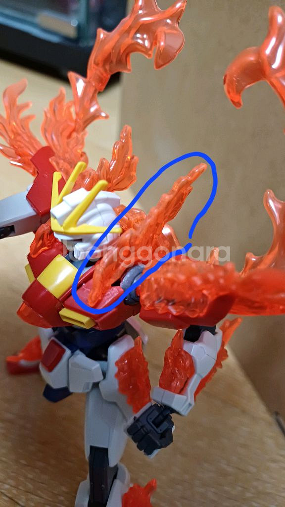 HG 트라이 버닝 건담 조립품 (가조, 순조,반다이)--5