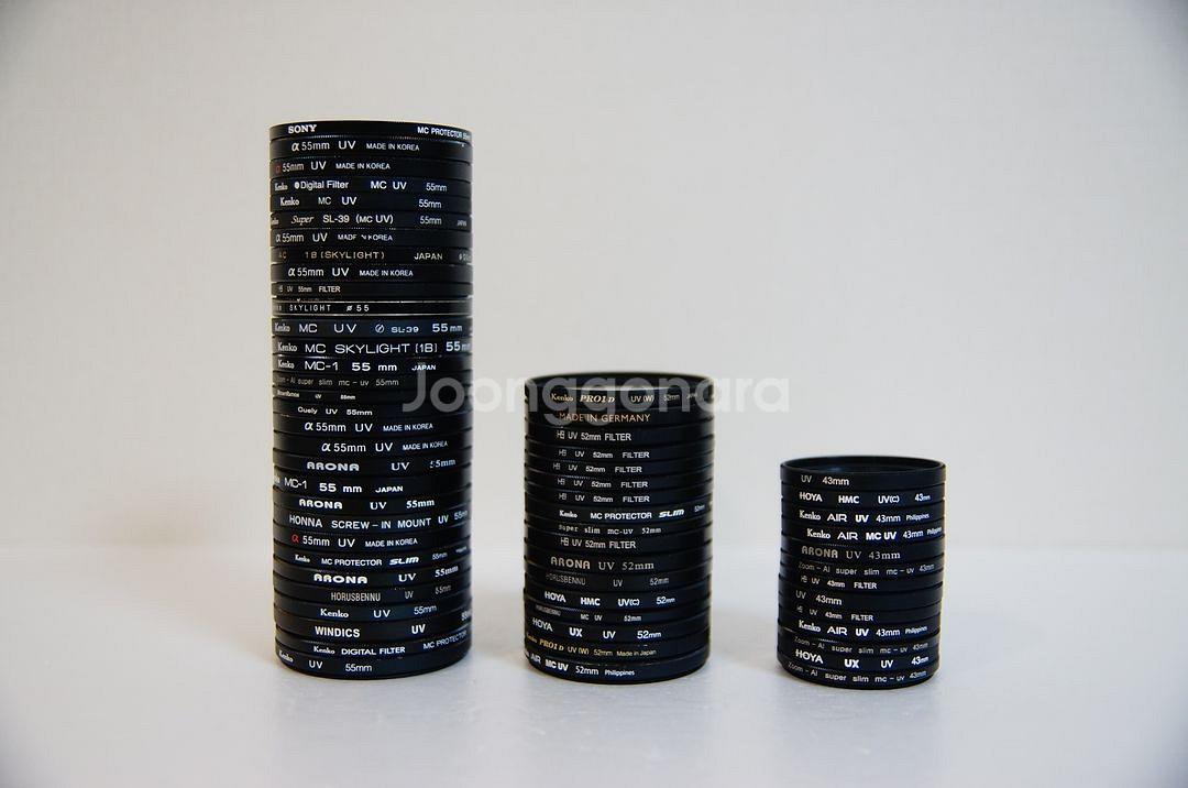 UV필터 40.5/43/49/55mm 팝니다.(5천원)--0