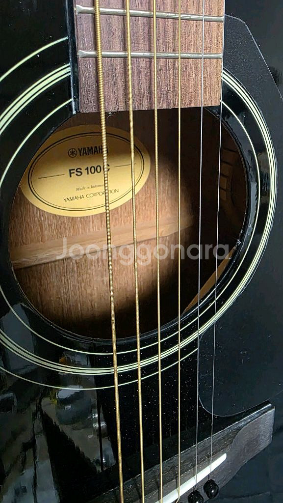 야마하 FS100C 블랙 어쿠스틱 통기타--5