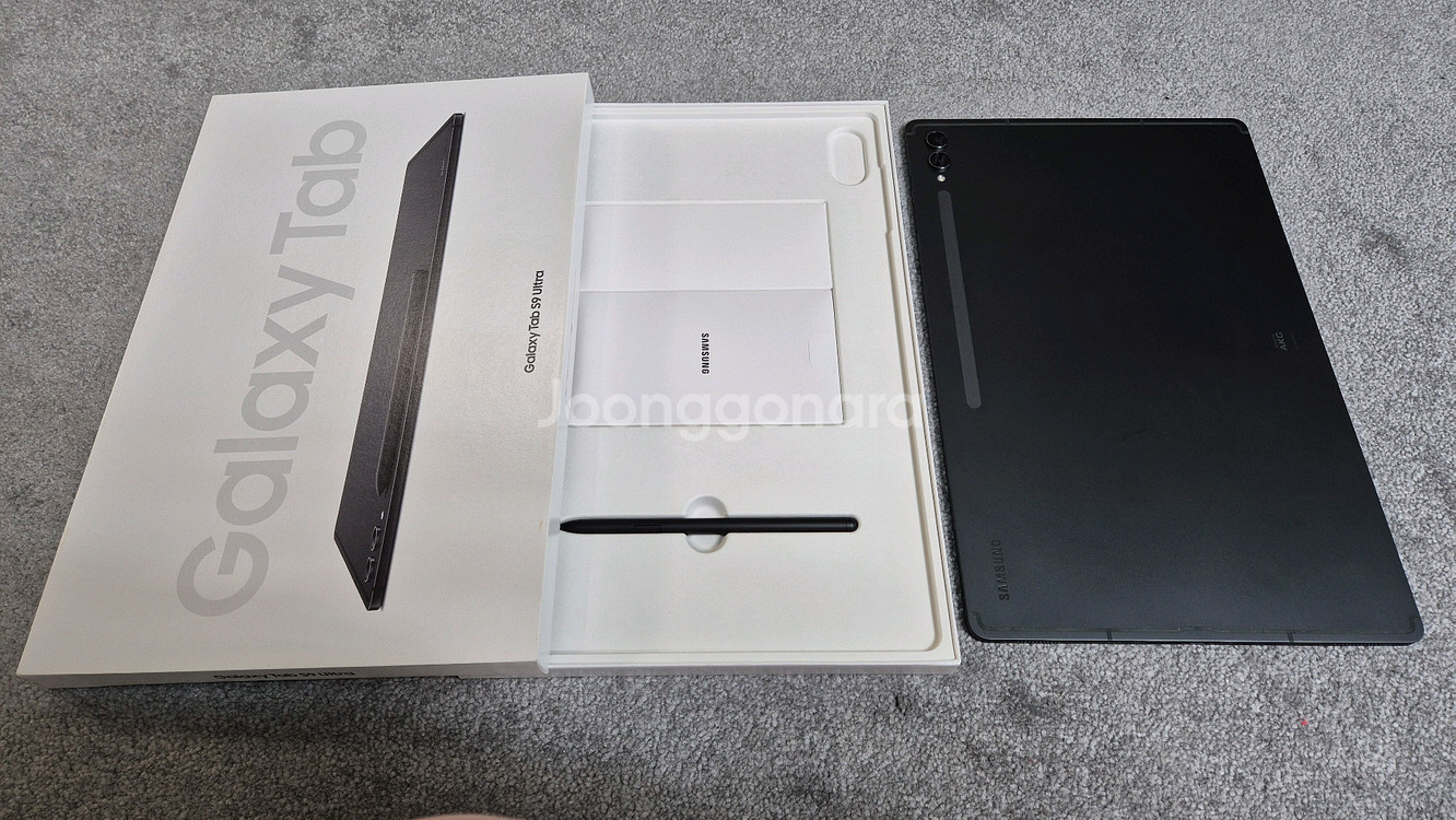 갤럭시 탭 S9 울트라 512GB + 키보드 북커버--4