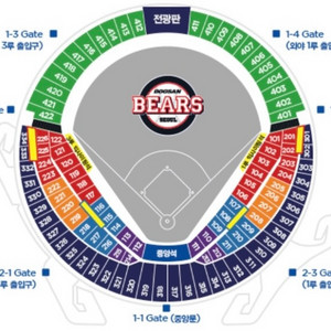 7월2일 두산 삼성 1루네이비 4연석판매