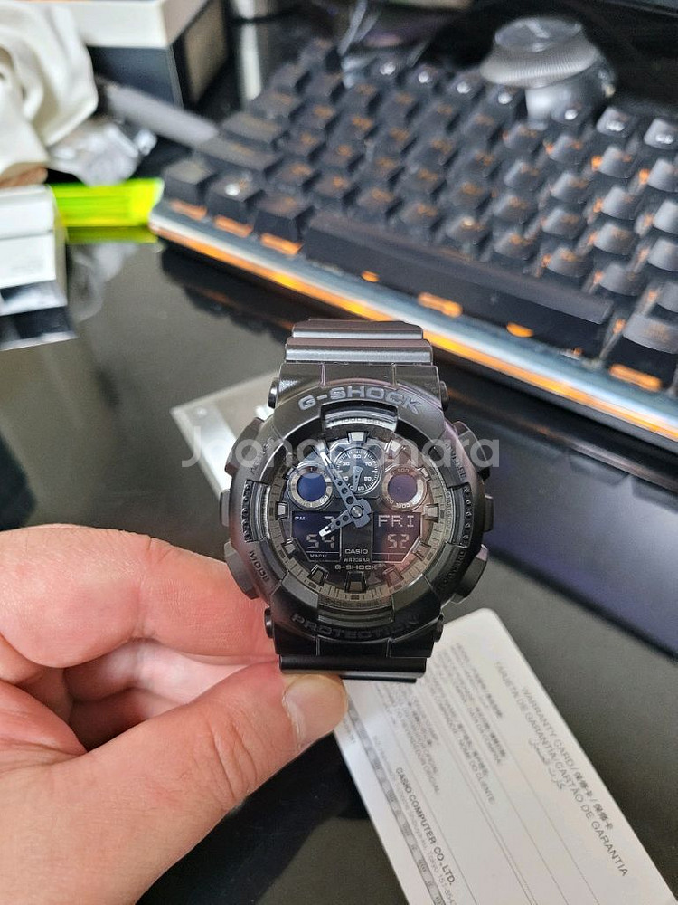 지샥 빅페이스 GA-100CF 블랙카모 쥐샥 군인전자시--0