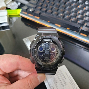 지샥 빅페이스 GA-100CF 블랙카모 쥐샥 군인전자시