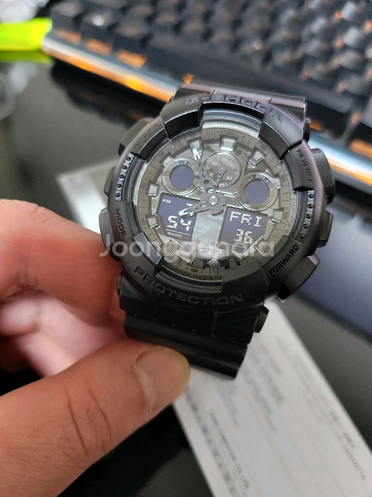 지샥 빅페이스 GA-100CF 블랙카모 쥐샥 군인전자시--1