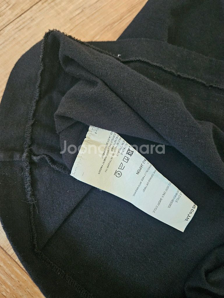 꼼데가르송 검정반팔티--3