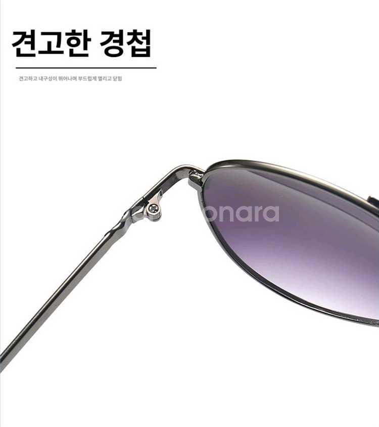남녀공용 투톤 컬러 그라데이션 빈티지 선글라스 유니섹스--8