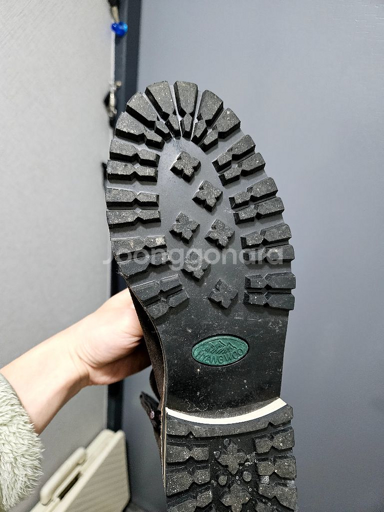 거의새거 수제 스웨이드 부츠 브라운 255--2