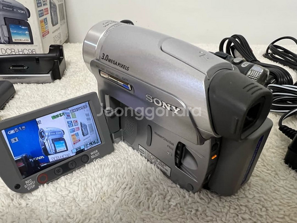 SONY DCR-HC96 핸디캠 캠코더 y2k 메모리녹--4