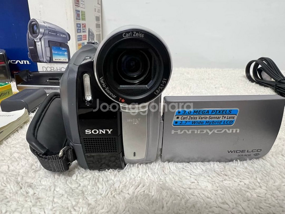 SONY DCR-HC96 핸디캠 캠코더 y2k 메모리녹--6