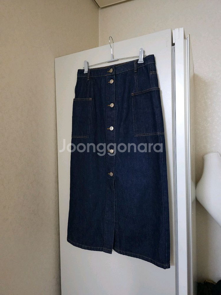 자라 데님 롱스커트--0