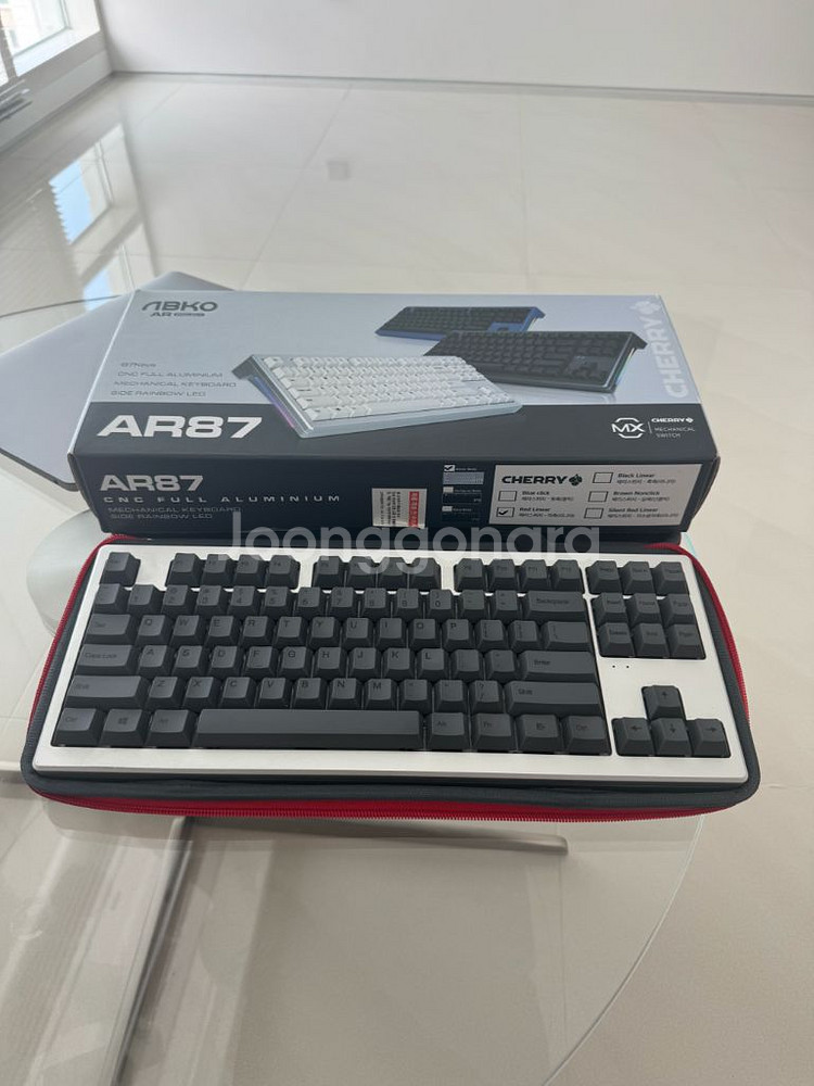 앱코(AR87) 풀 알루미늄 키보드--0