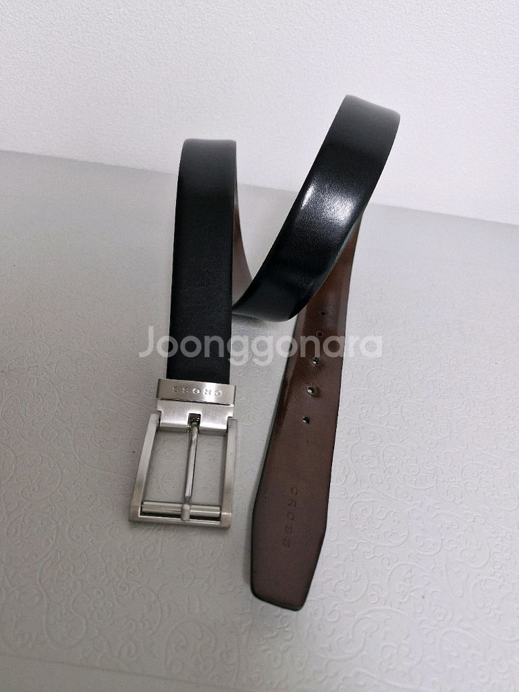 CROSS 양면 가죽벨트 정품--0