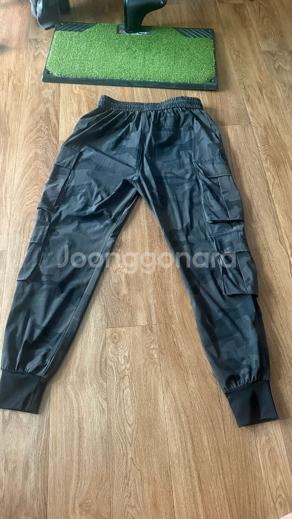 카모 카고 조거팬츠 냉감스판 차콜 XL--2