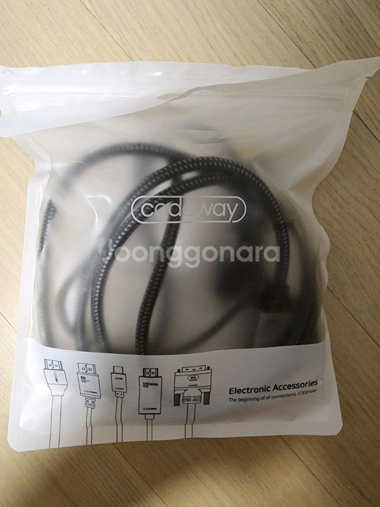 코드웨이 hdmi to dp 케이블--0