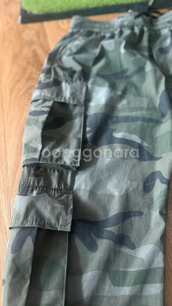 카모 조거 팬츠 카키 냉감스판 라지--1