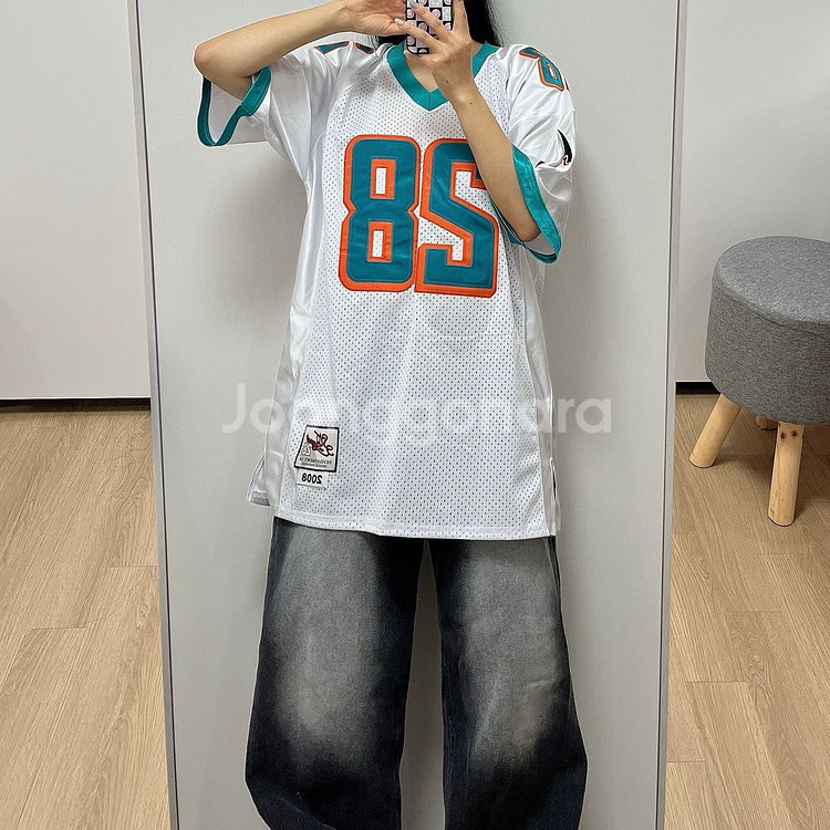 (새상품) S.T.L 오버핏 빅사이즈 풋볼 럭비 져지--0
