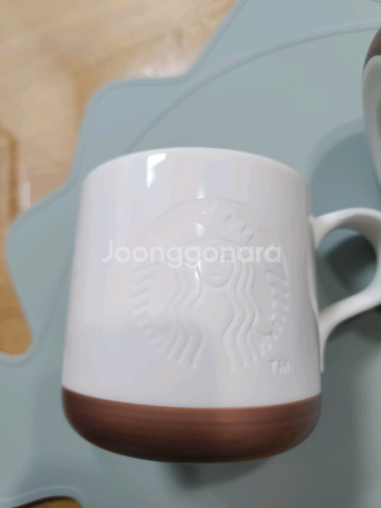 스타벅스 머그컵 마블화이트 도자기컵 355ml 톨--3