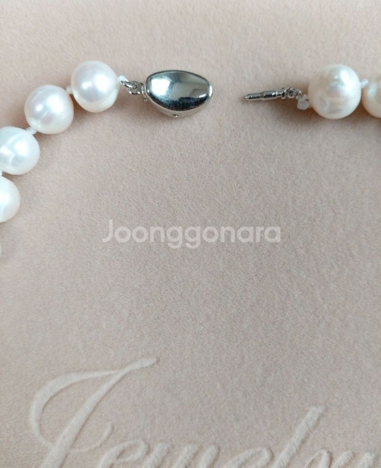 9~10mm 천연담수 진주목걸이 (케이스포함 새상품)--5