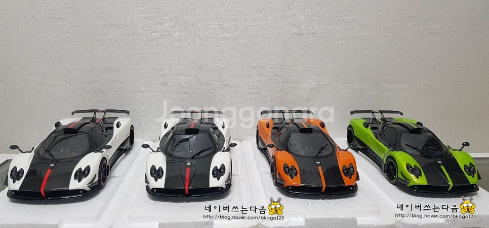 1:18 올모스트리얼 파가니 친퀘 4대 일괄 다이캐스트--3