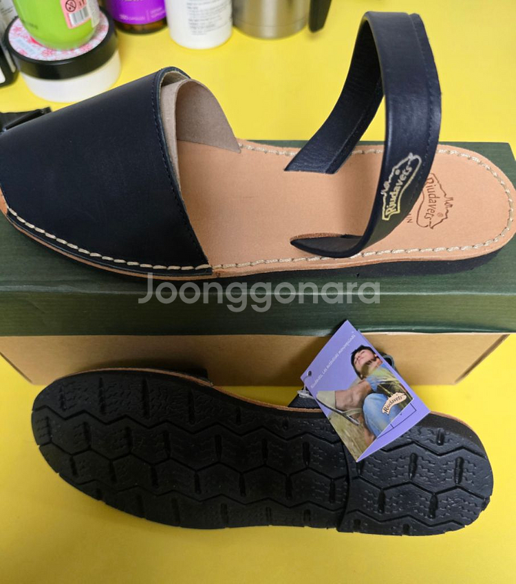 루다벳 천연가죽 수제 샌들 남성 샌들 발편한 시원한--2