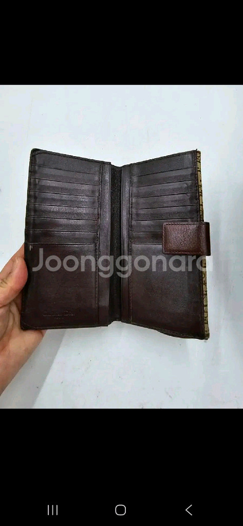 정품 디올오클리크 새들장지갑--2