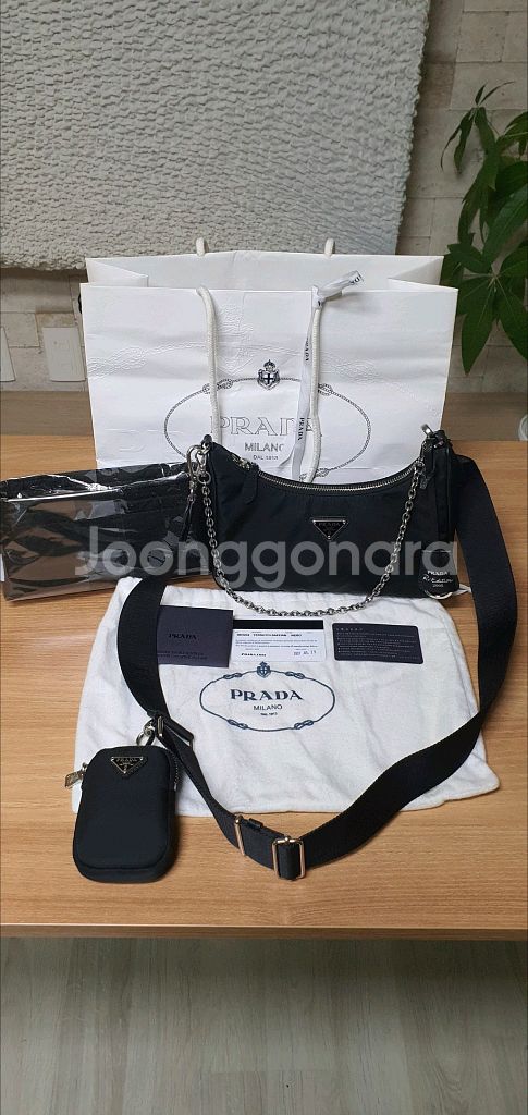 프라다 호보백/크로스백 리에디션 정품S급(보증서O)--1