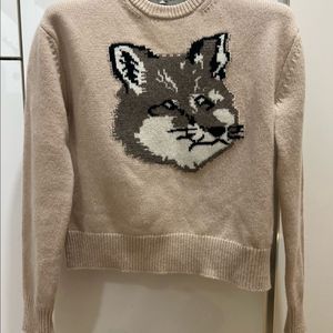 24fw 메종키츠네 빅폭스니트 xs (새상품급)