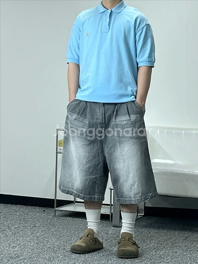 폴로 랄프로렌 오버핏 반팔 카라티 L--1