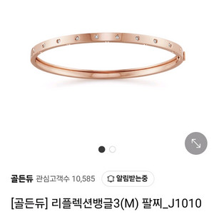 골든듀 리플렉션 뱅글팔찌 로즈골드 (m)