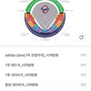 7월 6일 김재호 은퇴식 3루 네이비 333블록 2연석