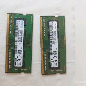 삼성 노트북용 ddr4 2400T 4gb 메모리 2개