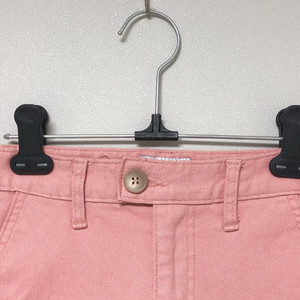 (S) 레직기 면 일자 바지 팬츠 핑크 한번 착용