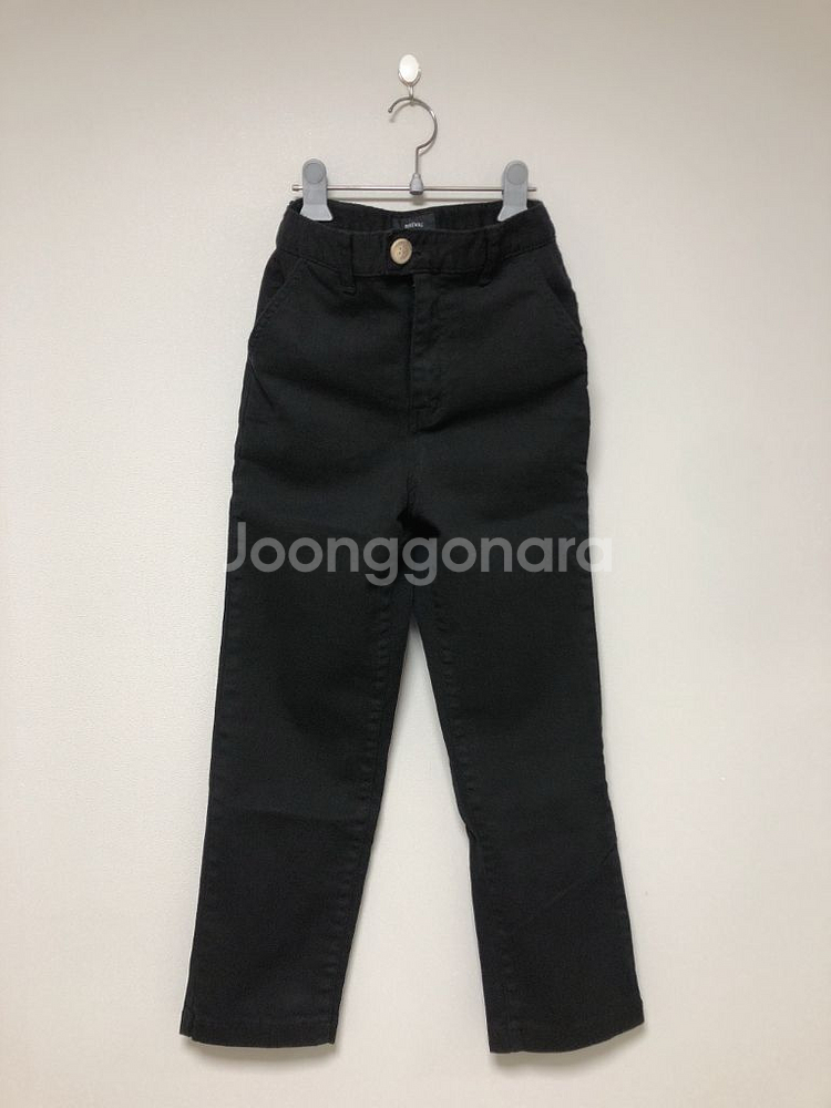 (S) 레직기 면 일자 바지 팬츠 블랙 한번 착용--1