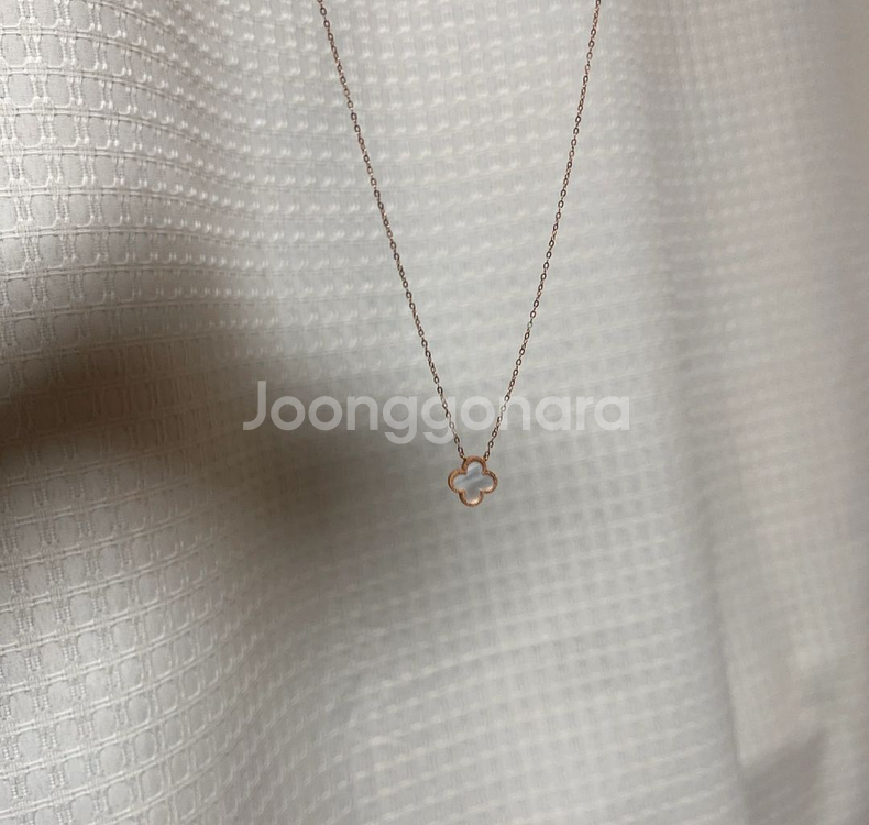 반클리프 모양 목걸이 18k--0