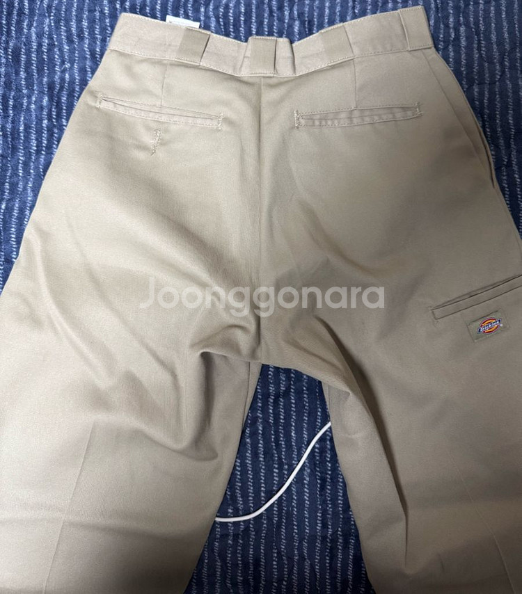 디키즈 더블니 85283 루즈핏 워크팬츠 면바지 베이지--3