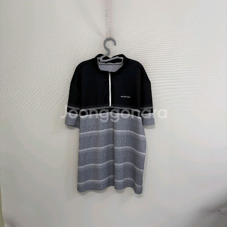 블랙야크 남성 반팔 반집업 티셔츠 120--0