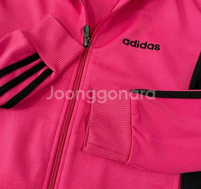 아디다스 핑크 핑크블랙 트랙탑 져지집업 90/S--2