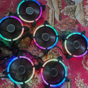 PSIONIC 레인보우 LED 팬 6개 120mm
