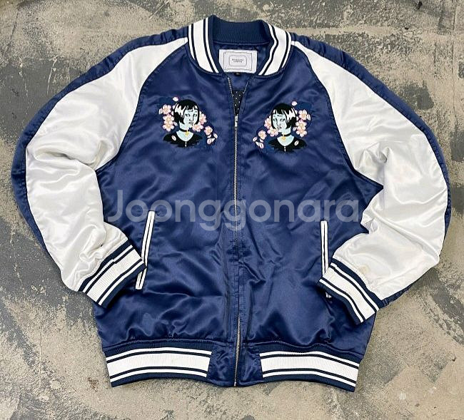 로맨틱크라운 스카잔 스카쟌 자수 블루종 105/XL--0